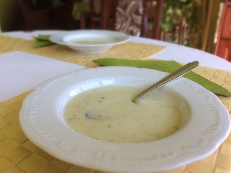 Cukinová krémová polievka